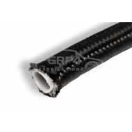 AN8 PTFE LINED BLACK NYLON STAILNESS BRAIDED FUEL HOSE 