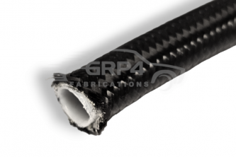 AN8 PTFE LINED BLACK NYLON STAILNESS BRAIDED FUEL HOSE 