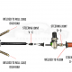 POWER STEERING FLOOR MOUNTING FLANGED PIPE